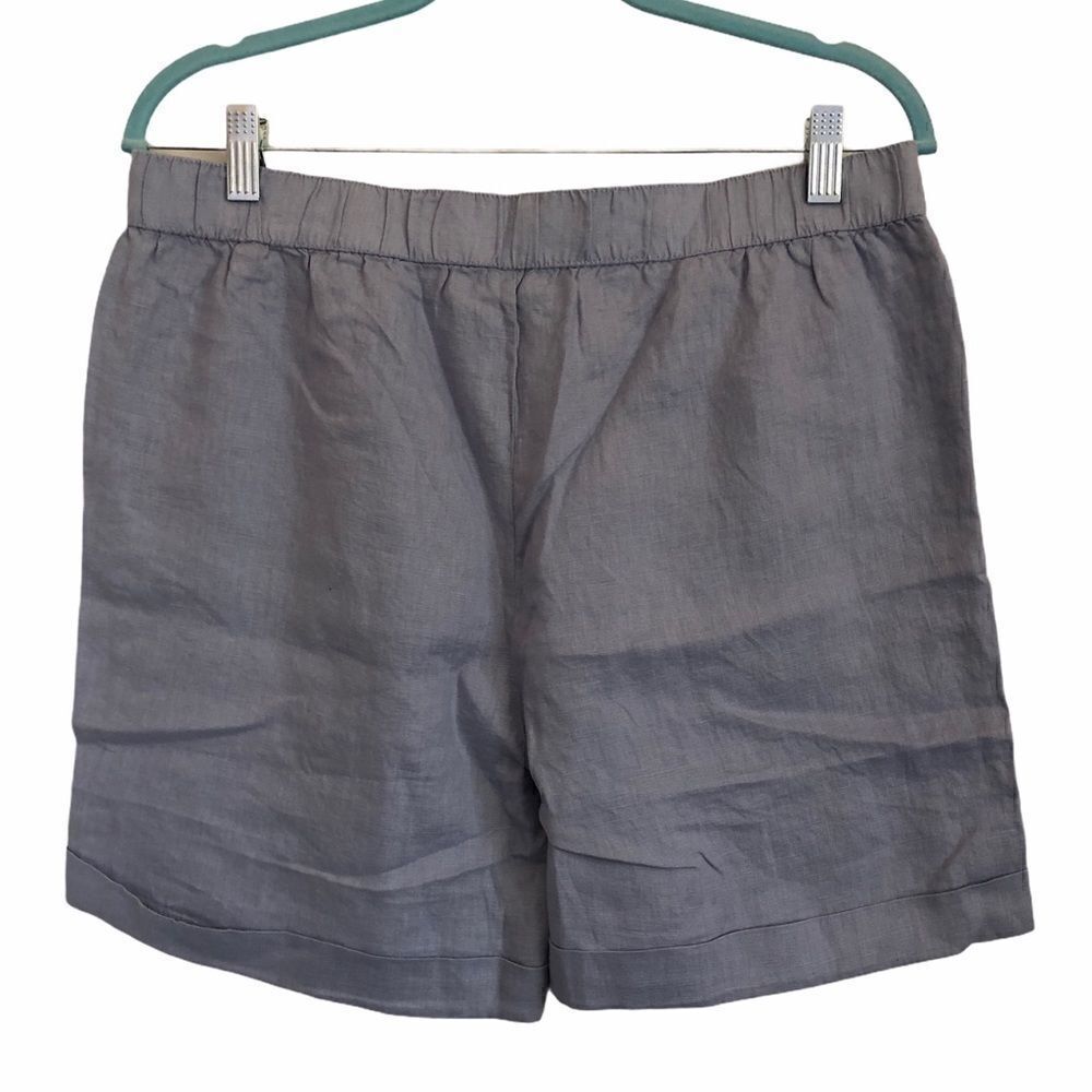 ELLEN TRACY Adjustable Drawstring Linen Shorts - Picture 6 of 8